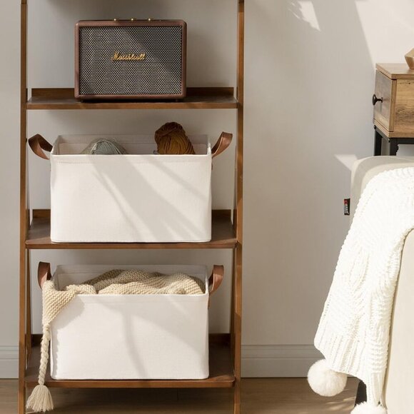 Storage Bins, Shelves Baskets for Organizing, Large Fabric Closet Organizers wit - Picture 6 of 7